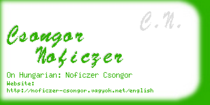 csongor noficzer business card